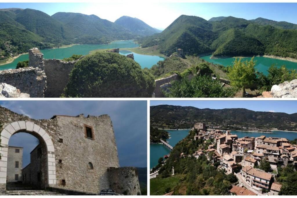 Stanza Con Terrazzo Vista Lago - Lakeholiday Castel di Tora Kültér fotó